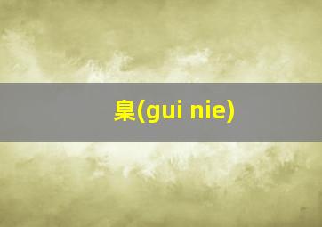 臬(gui nie)